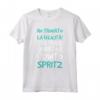 Magliette Uomo Alcol Felicità - Tra Quarto e Quinto Spritz - Tee Shirt con Frase Divertente - Ideale per Regalo agli Amanti dell'Alcol