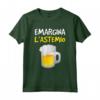 Emargina L'astemio - Maglietta Divertente Frasi Alcol - Idea Regalo per Uomo e Ragazzo - Scritte Ironiche HapTiger