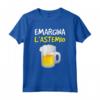 Emargina L'astemio - Maglietta Divertente Frasi Alcol - Idea Regalo per Uomo e Ragazzo - Scritte Ironiche HapTiger