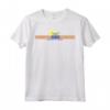 HapTiger Delorean Retro Chest Stripes Maglietta - Officially Licensed Back to the Future Apparel - Nostalgic Design
