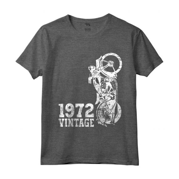 Moto Vintage 1972 - Maglietta Compleanno Moto 50 - Regalo Motociclista Uomo Papà Nonno