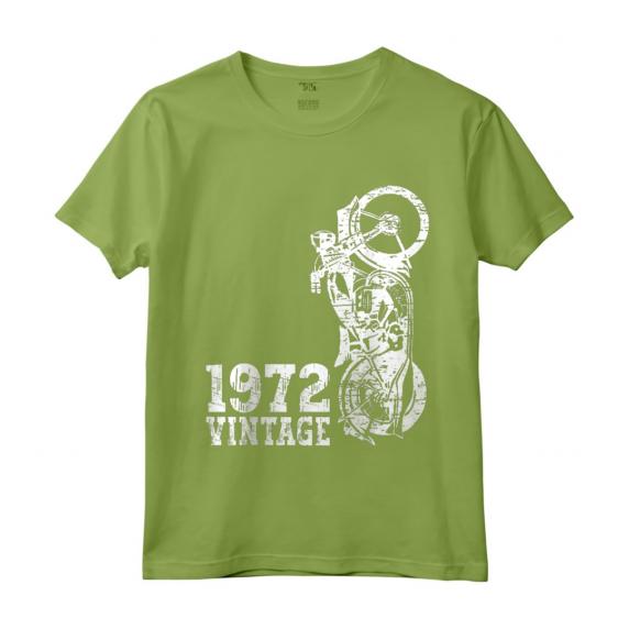 Moto Vintage 1972 - Maglietta Compleanno Moto 50 - Regalo Motociclista Uomo Papà Nonno