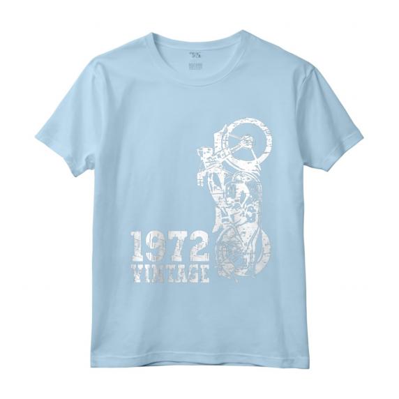Moto Vintage 1972 - Maglietta Compleanno Moto 50 - Regalo Motociclista Uomo Papà Nonno