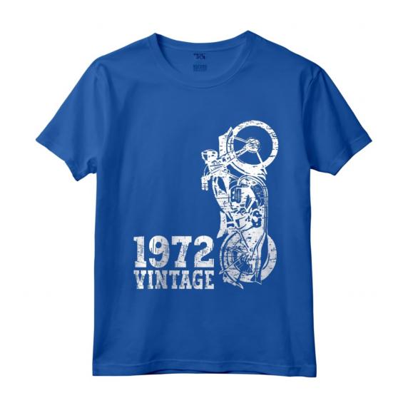 Moto Vintage 1972 - Maglietta Compleanno Moto 50 - Regalo Motociclista Uomo Papà Nonno