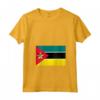 Donna Bandiera del Mozambico - Maglietta con Collo a V - Ideale come Souvenir del Mozambico