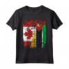 Bandiere del Mozambico Canada | Mezze Radici del Mozambico Canadese - Maglietta Vintage Distressed - Ideale per Mamma, Papà, e Amici - Acquista Online!