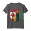 Bandiere del Mozambico Canada | Mezze Radici del Mozambico Canadese - Maglietta Vintage Distressed - Ideale per Mamma, Papà, e Amici - Acquista Online!