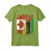 Bandiere del Mozambico Canada | Mezze Radici del Mozambico Canadese - Maglietta Vintage Distressed - Ideale per Mamma, Papà, e Amici - Acquista Online!