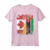 Bandiere del Mozambico Canada | Mezze Radici del Mozambico Canadese - Maglietta Vintage Distressed - Ideale per Mamma, Papà, e Amici - Acquista Online!