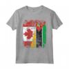 Bandiere del Mozambico Canada | Mezze Radici del Mozambico Canadese - Maglietta Vintage Distressed - Ideale per Mamma, Papà, e Amici - Acquista Online!