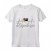 Mozambican Heartbeat ECG Pride T-shirt - Mozambique Flag Roots Gift Idea