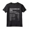 Mozambico Girl Valori nutrizionali Funny Womens Mozambico Maglietta - Unique Gift for Mozambican Residents - Ideal for Birthdays or Special Occasions