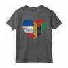 Cuore Bandiera Francese del Mozambico - Roots Maglietta con Bandiera di Francia Mozambico - Abbigliamento per Uomini, Donne e Bambini