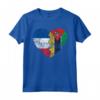 Cuore Bandiera Francese del Mozambico - Roots Maglietta con Bandiera di Francia Mozambico - Abbigliamento per Uomini, Donne e Bambini