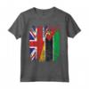 Bandiere del Mozambico Regno Unito | Radici britanniche del Mozambico Maglietta - Abbigliamento Vintage per Celebrare le Radici Culturali - Ideale per Famiglia e Amici