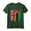 Bandiere del Mozambico Regno Unito | Radici britanniche del Mozambico Maglietta - Abbigliamento Vintage per Celebrare le Radici Culturali - Ideale per Famiglia e Amici