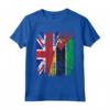 Bandiere del Mozambico Regno Unito | Radici britanniche del Mozambico Maglietta - Abbigliamento Vintage per Celebrare le Radici Culturali - Ideale per Famiglia e Amici