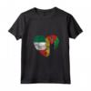 Donna Cuore Bandiera Italiana Mozambico | Italia Mozambico Flag Roots Maglietta con Collo a V - Mostra il tuo Orgoglio Italiano con Stile