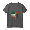 Donna Cuore Bandiera Italiana Mozambico | Italia Mozambico Flag Roots Maglietta con Collo a V - Mostra il tuo Orgoglio Italiano con Stile