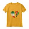 Donna Cuore Bandiera Italiana Mozambico | Italia Mozambico Flag Roots Maglietta con Collo a V - Mostra il tuo Orgoglio Italiano con Stile