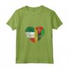 Donna Cuore Bandiera Italiana Mozambico | Italia Mozambico Flag Roots Maglietta con Collo a V - Mostra il tuo Orgoglio Italiano con Stile