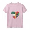 Donna Cuore Bandiera Italiana Mozambico | Italia Mozambico Flag Roots Maglietta con Collo a V - Mostra il tuo Orgoglio Italiano con Stile