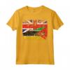 Regno Unito Bandiere Mozambico | Radici britanniche del Mozambico Maglietta - T-shirt doppia bandiera per celebrare l'heritage.