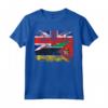 Regno Unito Bandiere Mozambico | Radici britanniche del Mozambico Maglietta - T-shirt doppia bandiera per celebrare l'heritage.
