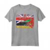 Regno Unito Bandiere Mozambico | Radici britanniche del Mozambico Maglietta - T-shirt doppia bandiera per celebrare l'heritage.