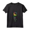 Donna Mozambico Rose Skeleton Pride - Maglietta Bandiera Roots - Ideale per Mostrare l'Orgoglio del Mozambico