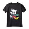 Mozambico Cuore Panda Pride - Maglietta Bandiera Roots Regali per Mostrare l'Amore per il Popolo del Mozambico