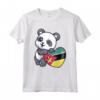 Mozambico Cuore Panda Pride - Maglietta Bandiera Roots Regali per Mostrare l'Amore per il Popolo del Mozambico