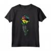 Mozambique Rose Skeleton Pride Flag Roots Regali Maglietta - Perfect Gift for Mozambican Heritage and Culture Lovers