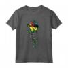 Mozambique Rose Skeleton Pride Flag Roots Regali Maglietta - Perfect Gift for Mozambican Heritage and Culture Lovers