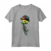 Mozambique Rose Skeleton Pride Flag Roots Regali Maglietta - Perfect Gift for Mozambican Heritage and Culture Lovers