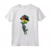 Mozambique Rose Skeleton Pride Flag Roots Regali Maglietta - Perfect Gift for Mozambican Heritage and Culture Lovers
