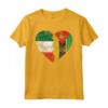 Cuore Bandiera Italiana del Mozambico | Italia Mozambico Flag Roots Maglietta - Regalo Orgoglio Italiano per Tutta la Famiglia