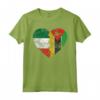 Cuore Bandiera Italiana del Mozambico | Italia Mozambico Flag Roots Maglietta - Regalo Orgoglio Italiano per Tutta la Famiglia