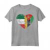 Cuore Bandiera Italiana del Mozambico | Italia Mozambico Flag Roots Maglietta - Regalo Orgoglio Italiano per Tutta la Famiglia