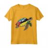 Mozambique Turtle Pride - Mozambican Flag Roots Donne Bambini Maglietta - Souvenir Cultura del Mozambico