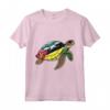 Mozambique Turtle Pride - Mozambican Flag Roots Donne Bambini Maglietta - Souvenir Cultura del Mozambico