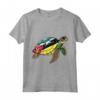 Mozambique Turtle Pride - Mozambican Flag Roots Donne Bambini Maglietta - Souvenir Cultura del Mozambico