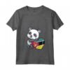 Donna Mozambico Cuore Panda Pride Mozambico Bandiera Roots Regali Maglietta con Collo a V - Ideale per Mostrare il Tuo Orgoglio e Supporto al Popolo del Mozambico