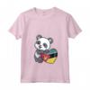 Donna Mozambico Cuore Panda Pride Mozambico Bandiera Roots Regali Maglietta con Collo a V - Ideale per Mostrare il Tuo Orgoglio e Supporto al Popolo del Mozambico