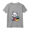 Donna Mozambico Cuore Panda Pride Mozambico Bandiera Roots Regali Maglietta con Collo a V - Ideale per Mostrare il Tuo Orgoglio e Supporto al Popolo del Mozambico