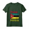 Donna Bandiera del Mozambico - Idea Regalo per Tifoso Mozambicano - Maglietta con Collo a V per Sostenere le Squadre Nazionali