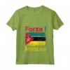 Donna Bandiera del Mozambico - Idea Regalo per Tifoso Mozambicano - Maglietta con Collo a V per Sostenere le Squadre Nazionali