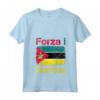 Donna Bandiera del Mozambico - Idea Regalo per Tifoso Mozambicano - Maglietta con Collo a V per Sostenere le Squadre Nazionali