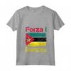 Donna Bandiera del Mozambico - Idea Regalo per Tifoso Mozambicano - Maglietta con Collo a V per Sostenere le Squadre Nazionali