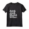 HapTiger Ash & Joe & Mark & Wilbur Band Music Maglietta - Sostieni la tua band preferita con stile
